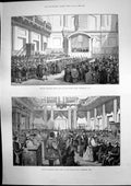 Antique Print Maundy Royal Gifts Chapel Royal Whitehall Jack Crawford 1890 19th