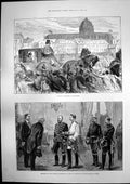 Old Antique Print Berlins Farewell Bismarck Labour Conference Berlin 1890 19th