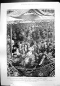 Antique Old Print Queen Bristol Convalescent Home Violet Wills Ambulance 1899