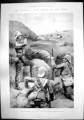 Antique Old Print Transvaal War Ostriches Drumhead Service Kaffir Spies 1899