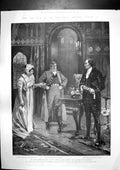 Antique Old Print Scene Theres Many Slip Boer Repatriation South Africa 1902