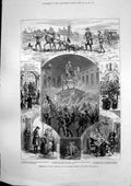 Old Antique Print Centenary Emperor Joseph Vienna Agitation Ireland 1880 19th
