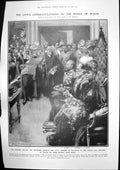 Antique Print Sir Forrest Fulton Welcome Prince Princess Wales Return 1906 20th