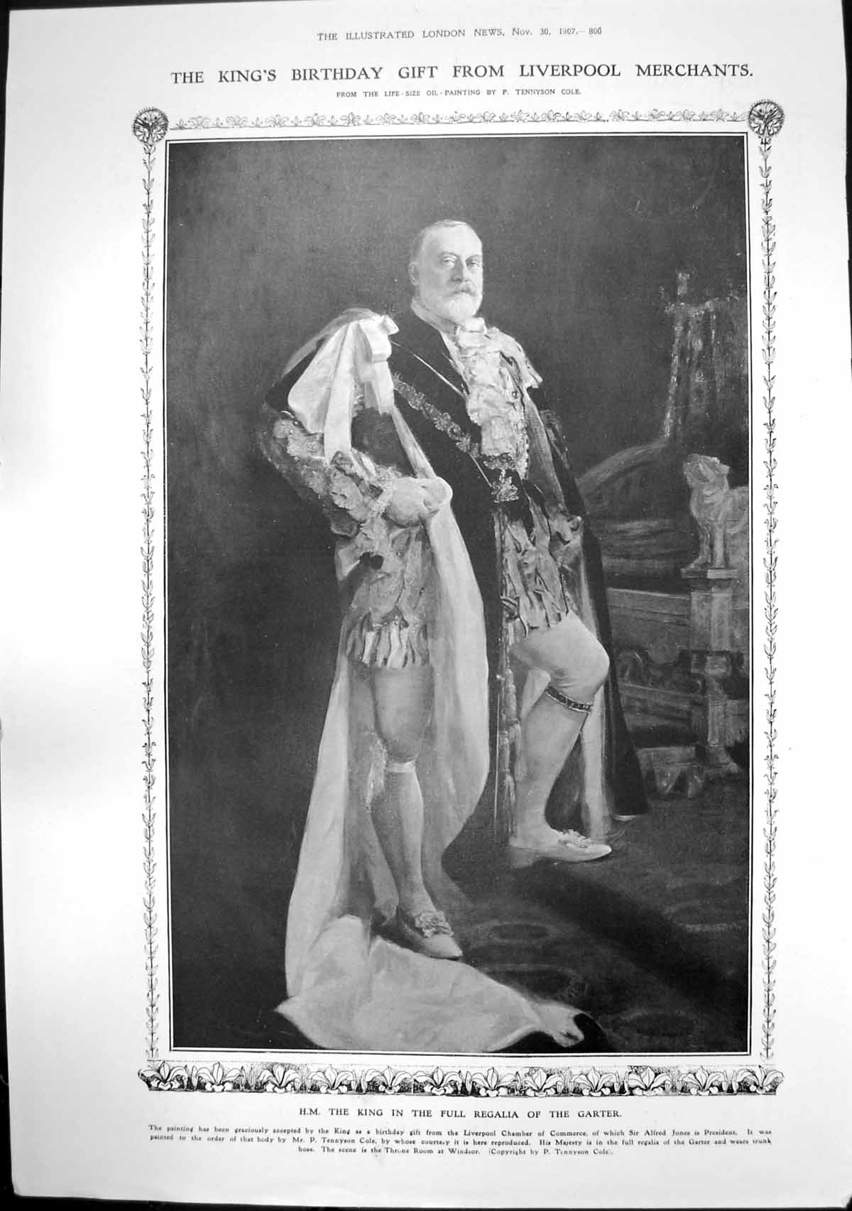 Antique Print King Regalia Garter Sandstorm Desert Egypt Rising Cloud 1907 20th