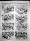 Antique Print Ellimans Embrocation Horses Water Lillies Victoria Regia 1906