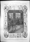Antique Print Merveilleuses Dalys Theatre Shootings Achnaleish Waving 1906 20th