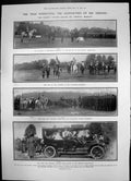 Antique Print Tsar Review Regiment Car Nameday Alexander Nevsky Russia 1906