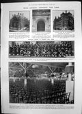 Antique Old Print Marischal College Aberdeen University Crown St Michael 1906