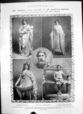 Old Print Winters Tale His Majestys Kaisers Cars Cowboys Brigton Road1906 20th