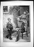 Antique Print Boy Dressed Sier Manifur F St Clair Grimwood Naga Chief 1891 19th