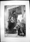 Antique Old Print Women Sepulchre Christ Bangalore Division Madras India 1891