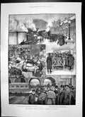 Antique Print Railway Strike Scotland Glasgow Relics Guelph Exhibition 1891
