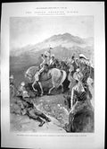 Antique Print Indian Frontier Rising Camp Gurkhas Lancers Gen Yeatman 1897 19th