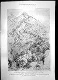 Antique Print Indian Frontier Rising Sempagha Pass Arhanga Pass Spies 1897 19th