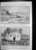 Antique Old Print Spanish Siers Melilla Vessels British Fleet Cruiser 1909 20th