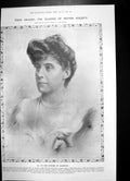 Antique Print Duchess Hamilton Aviation Week Rheims Aeroplane Contest 1909 20th