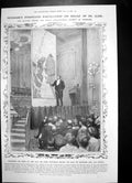 Old Antique Print Dr Cook Lecturing Denmark Wasps Nests Paper Makers 1909 20th