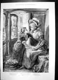 Antique Old Print Haste Wedding M Walker Lady Girl Carriage Play Prince 1894