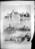 Antique Print Hungarian Millennial Exhibition Budapest Laager Buluwayo 1896