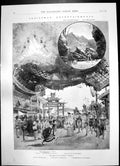 Antique Old Print Aladdin Pantomine Drury Lane Black Eyed Susan Adelphi 1897