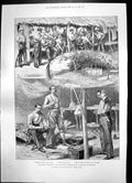 Antique Old Print Ashanti Expedition Special Corps Coomassie Edwin Abbey 1896