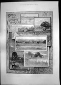 Antique Print Cookham Church Weir Visit Czar Czarina Breslau Town Hall 1896