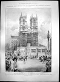 Antique Old Print Westminster Abbey Coronation Nigeria New Emir Adamawa 1902