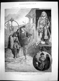 Antique Old Print Play Swashbuckler Duke Yorks Irish Guards Australia 1900 20th