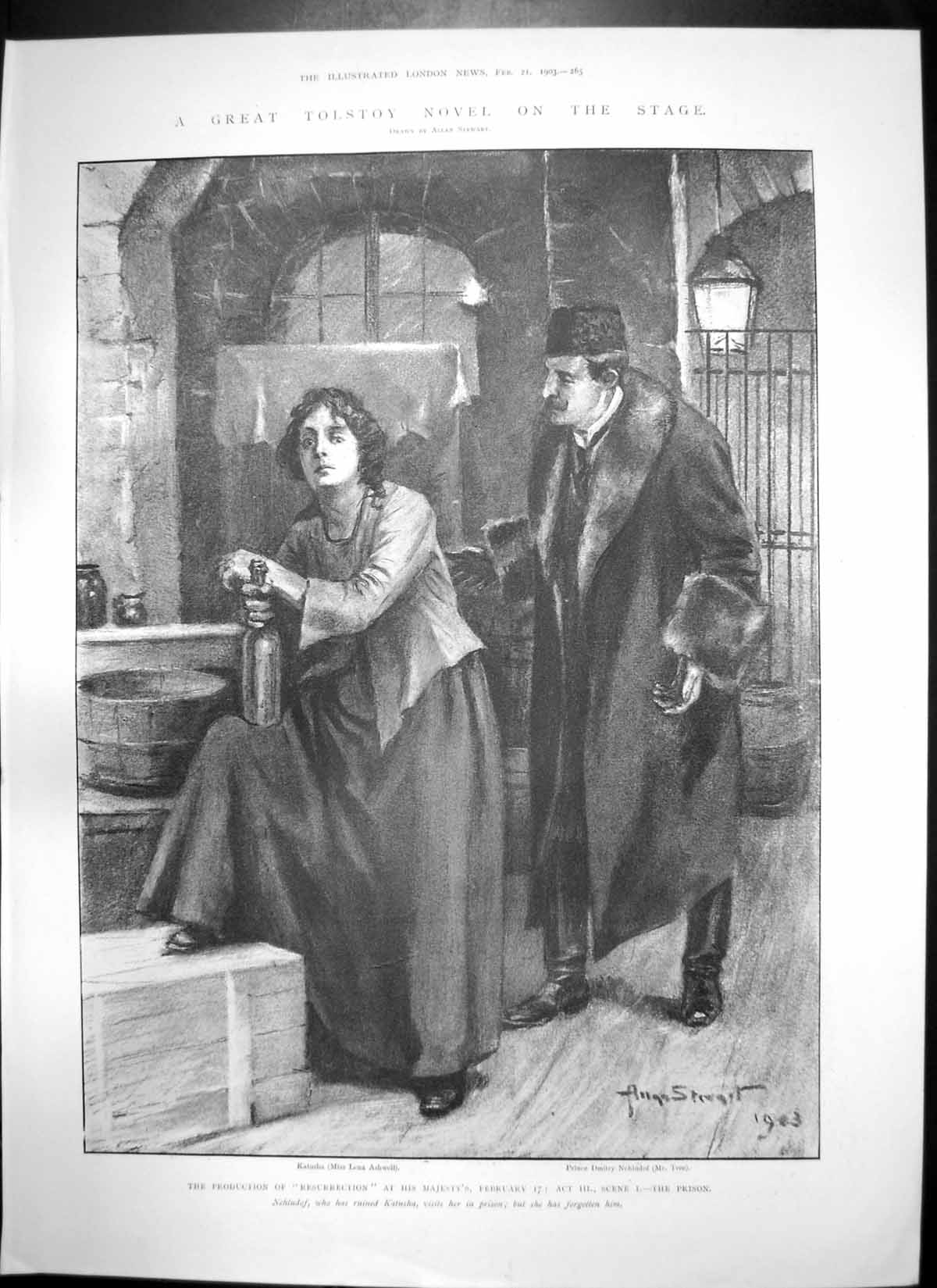 Antique Old Print Resurrection Majestys Royals Herbert Hospital Woolwich 1903
