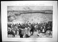 Old Print Kaiser Hare Drive Berlin Great Fire Glasgow Docks Oil Yard 1903 20th