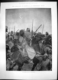Old Print Moorish Army Night March British Purchase Chilian Vessels 1903 20th