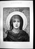 Antique Print Vierge Consolatrice Bouguereau Christmas Cruise Sketches 1893