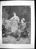 Old Print Better Sport Young Couple Gun Sir Clare Ford Philip Currie 1893 19th