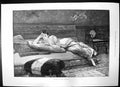 Antique Old Print Romance Repose Czar Family Glee Singers Spala Warsaw 1893