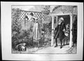 Antique Old Print Surprised G Browne Prince Wales Yacht Britannia Cowes 1893