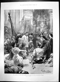 Old Antique Print Pilgrims Pompeii Macaulay Centenary Rothley Temple 1900 20th