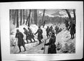 Old Antique Print Monument Bishop Claughton Prussian Army Snow Shoes 1895 19th