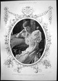 Antique Old Print Lady Margaret Grosvenor Mrs Yates Mayor Onehunga N Z 1894