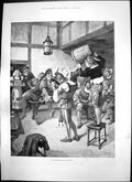 Old Antique Print New Burden Song M Brisson Sir Edmund Lechmere Mp 1894 19th