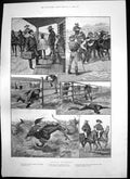 Old Print Colonial Experiences Horses Alexander Ireland Dr J Chapman 1894 19th