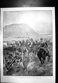 Antique Old Print Transvaal War Field Day Charlestown Scenes Republics 1899