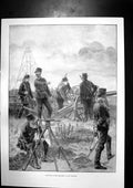 Antique Print Transvaal State Artillery Gordon Highlanders Troops Cape 1899