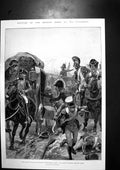 Old Print Battles British Army Talavera Adolf Menzel German Artist C1890 19th