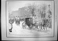 Antique Old Print King Arrival London Buckingham Gate Queen Pony Osborne 1901