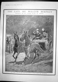 Antique Old Print Late William Mckinley President U S Cabinet Washington 1901