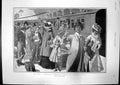 Antique Old Print On Tour Theatrical Company Banquet Sir Thomas Lipton 1901