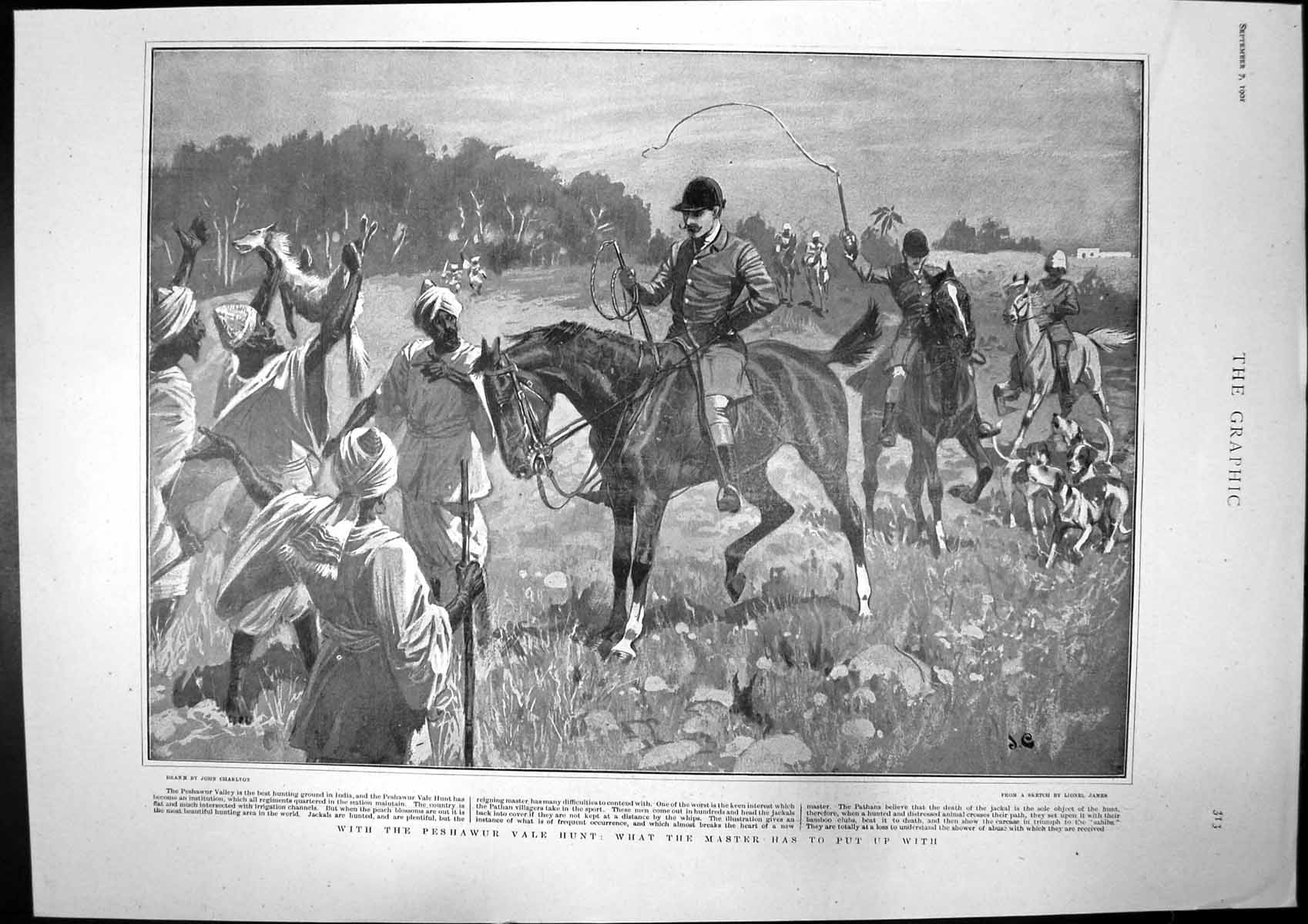 Antique Old Print Peshawur Vale Trust Prince Christian Memorial Pretoria 1901
