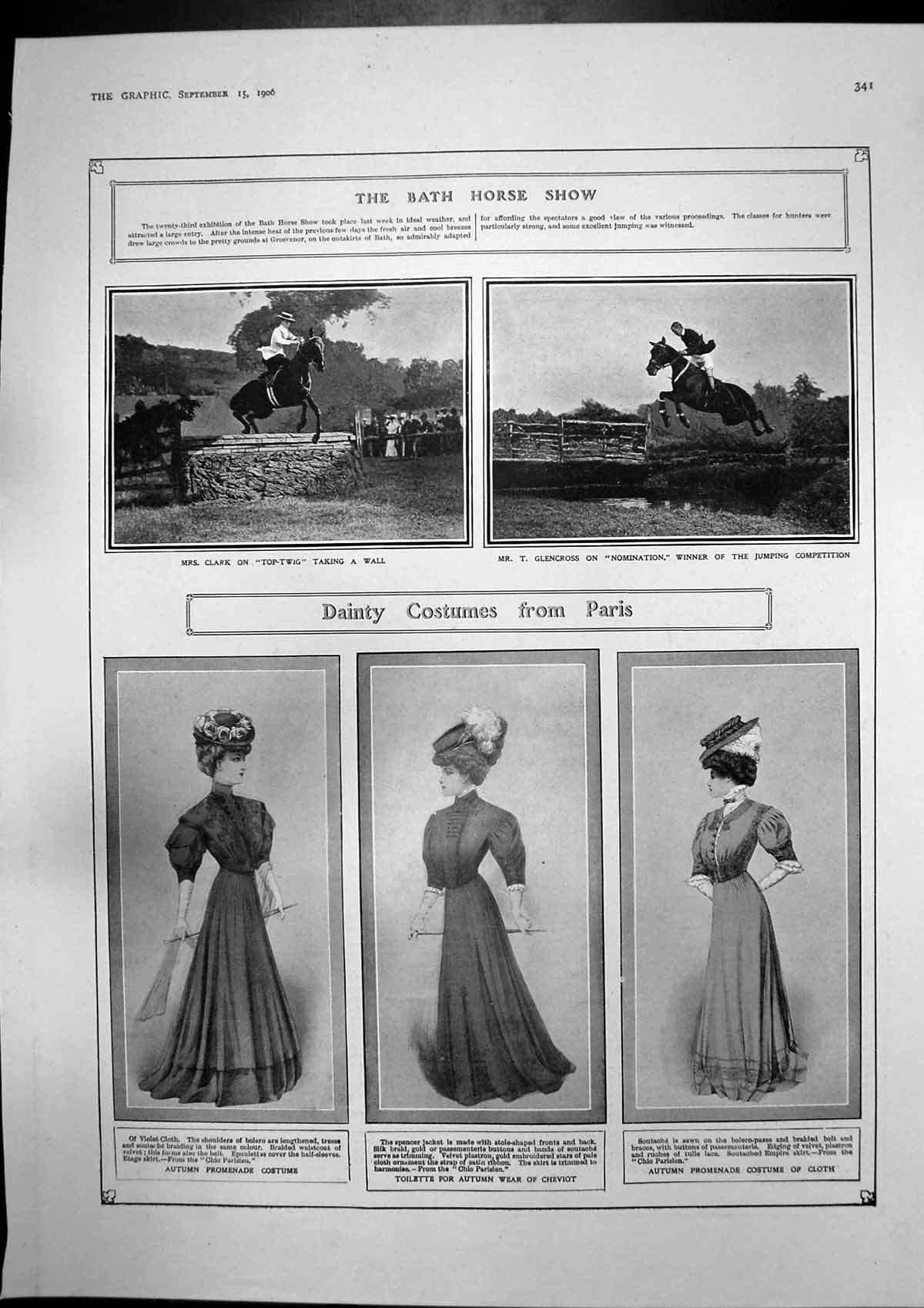 Old Antique Print Bath Horse Show Anti-Tuberculosis Congress Hague 1906 20th