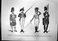 Antique Print Map Review George 111 1799 Uniforms Volunteers Officers 1899