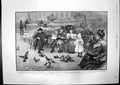 Antique Print Scene St Pauls Churchyard Plague India Bombay Cleansing 1897 19th